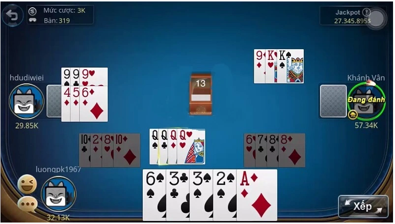 Ù khan là gì là khi người chơi sở hữu bài mà không thể ghép phỏm