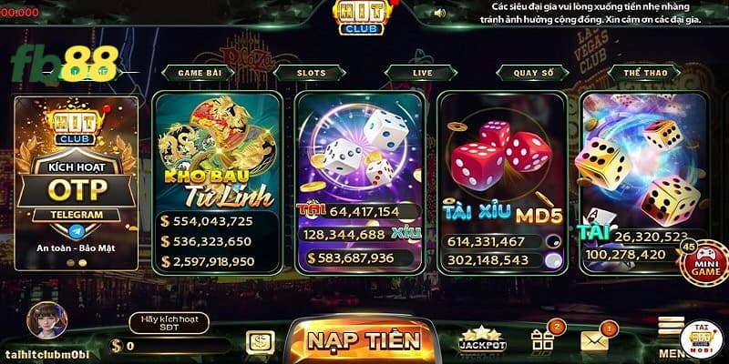 Hit Club – Top tải game bài đổi thưởng nhiều người chơi nhất