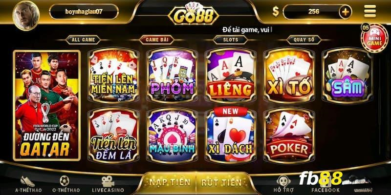 Go88 là địa chỉ cung cấp các sản phẩm game bài hot trend nhất hiện nay
